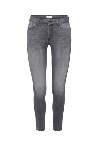 Calças de ganga skinny 7/8 - Cinzento
