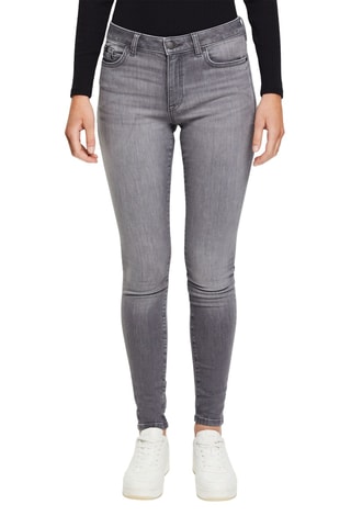 Calças de ganga skinny Cinzento-escuro