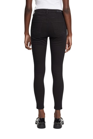 Calças de ganga skinny 7/8 - preto