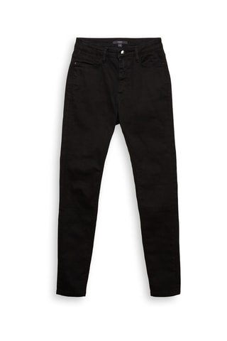 Calças de ganga skinny 7/8 - preto