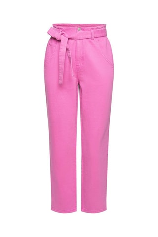 Calças de ganga direitas Rosa