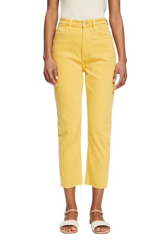 Calças de ganga 7/8 - Amarelo