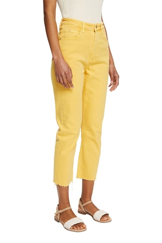 Calças de ganga 7/8 - Amarelo