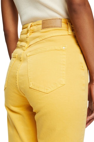 Calças de ganga 7/8 - Amarelo