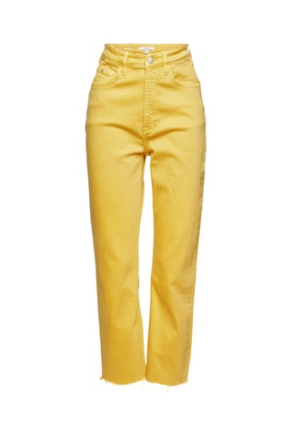Calças de ganga 7/8 - Amarelo