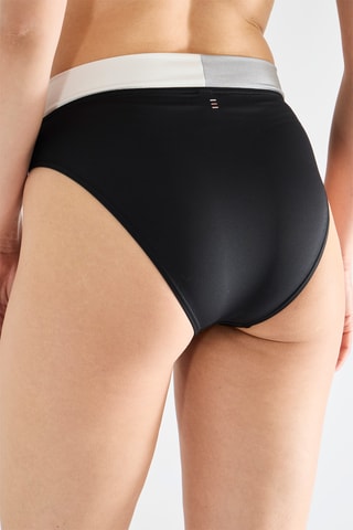 Parte de cima de biquíni - Preto e cinzento