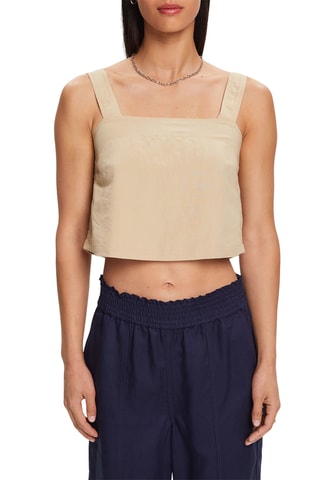 Crop top em linho - Bege