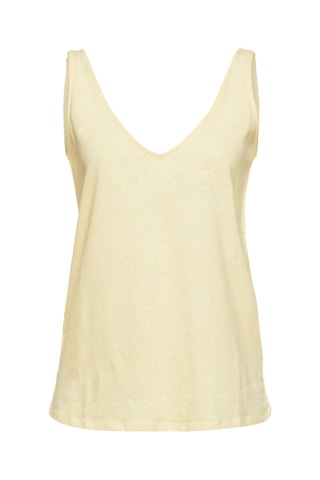 Top em linho - Amarelo