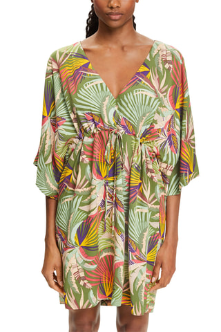 Vestido de praia - Verde e amarelo