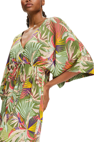 Vestido de praia - Verde e amarelo
