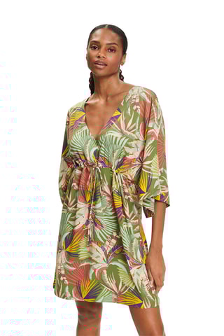 Vestido de praia - Verde e amarelo