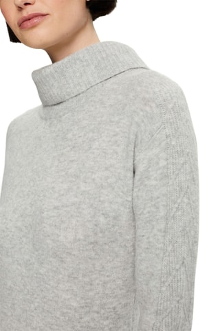 Vestido-camisola em lã - Cinzento-claro mesclado