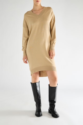 Vestido-camisola - Bege