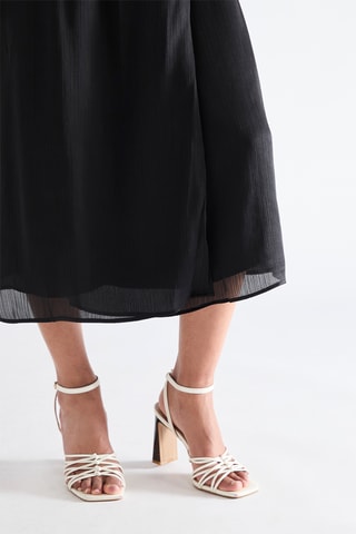 Vestido midi - Preto