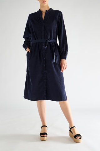 Vestido-camisa - Azul-marinho