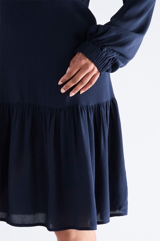 Vestido direito - Azul-marinho