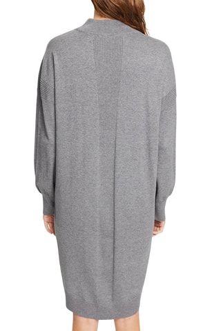 Vestido em algodão biológico - Cinzento-claro mesclado
