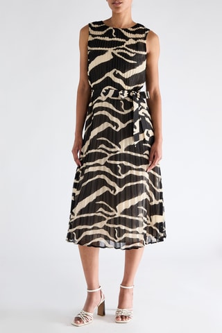 Vestido plissado - Preto