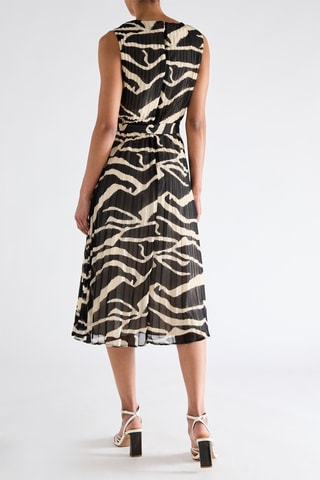 Vestido plissado - Preto