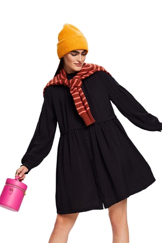 Vestido-camisa - Preto