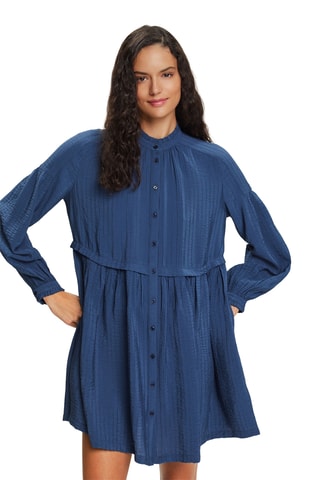 Vestido-camisa - Azul-marinho