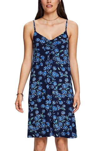 Vestido direito - Azul-marinho