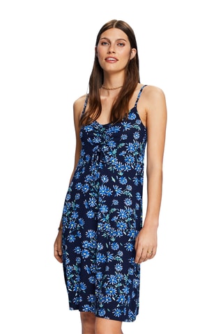 Vestido direito - Azul-marinho