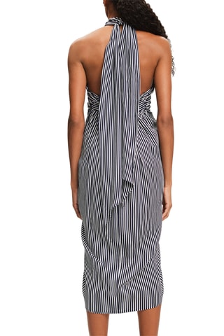 Vestido de praia - Azul-marinho e branco