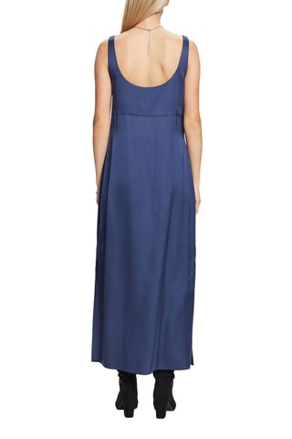 Vestido comprido - Azul-marinho