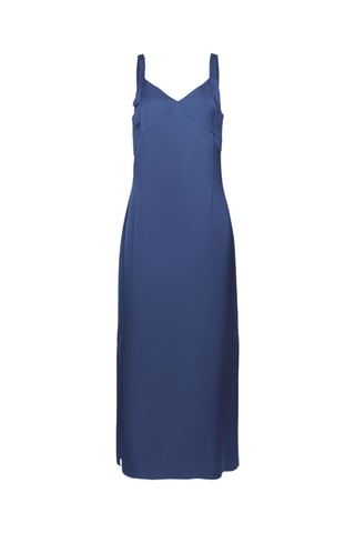 Vestido comprido - Azul-marinho