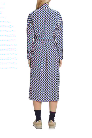 Vestido-camisa em seda - Rosa