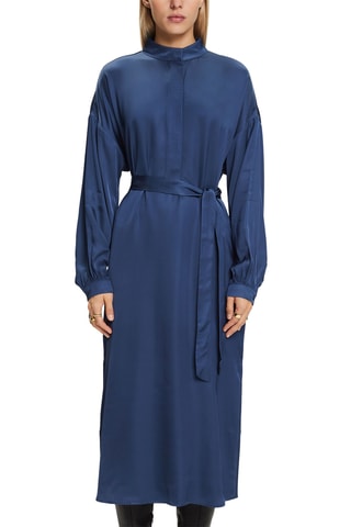 Vestido midi - Azul-marinho