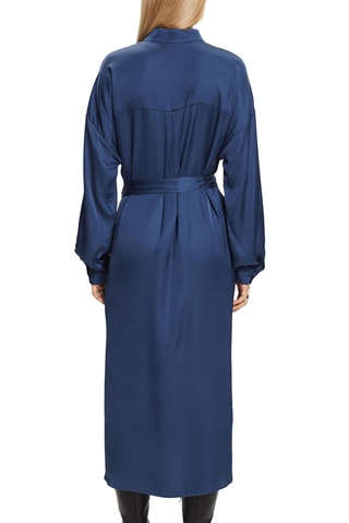 Vestido midi - Azul-marinho