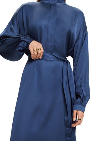 Vestido midi - Azul-marinho