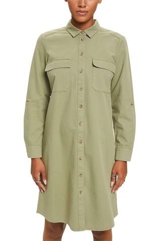 Vestido-camisa - Caqui