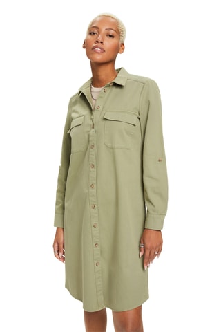 Vestido-camisa - Caqui