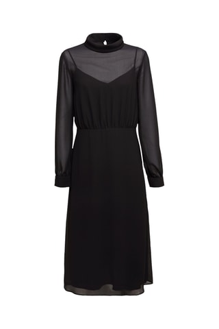 Vestido midi - Preto