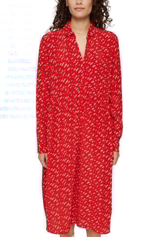 Vestido midi Vermelho