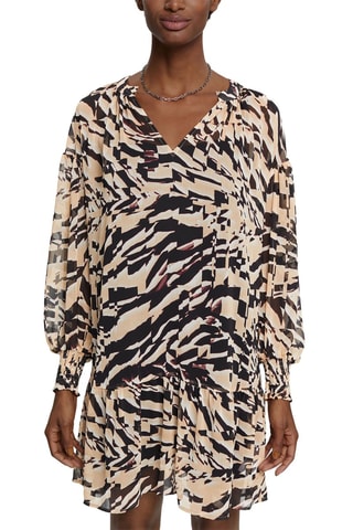 Vestido - Bege e preto