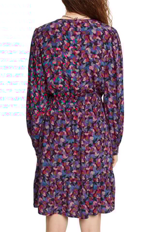 Vestido - Rosa e azul-cobalto