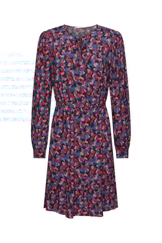 Vestido - Rosa e azul-cobalto