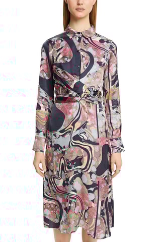 Vestido midi Azul-marinho