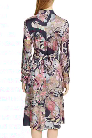 Vestido midi Azul-marinho