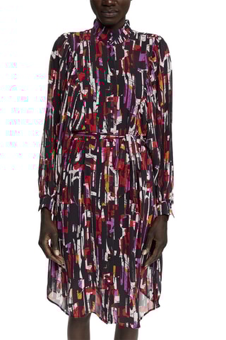 Vestido - Preto e violeta
