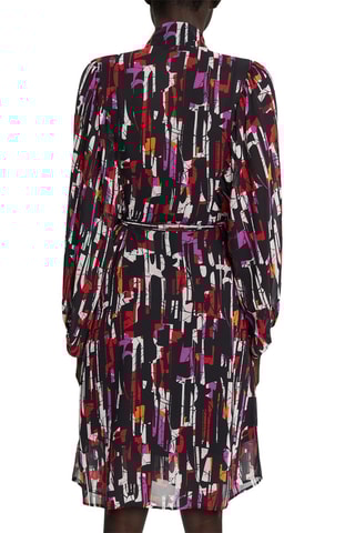 Vestido - Preto e violeta