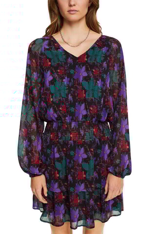 Vestido - Verde-escuro e violeta