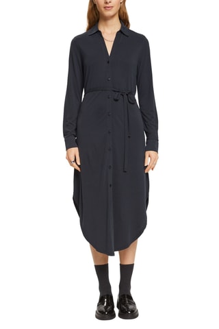 Vestido-camisa Preto