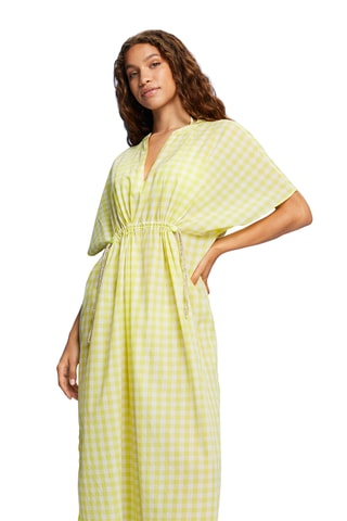 Vestido de praia - Amarelo e branco