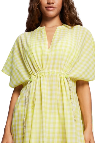 Vestido de praia - Amarelo e branco