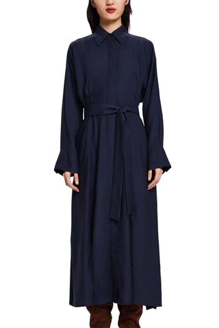 Vestido-camisa - Azul-marinho